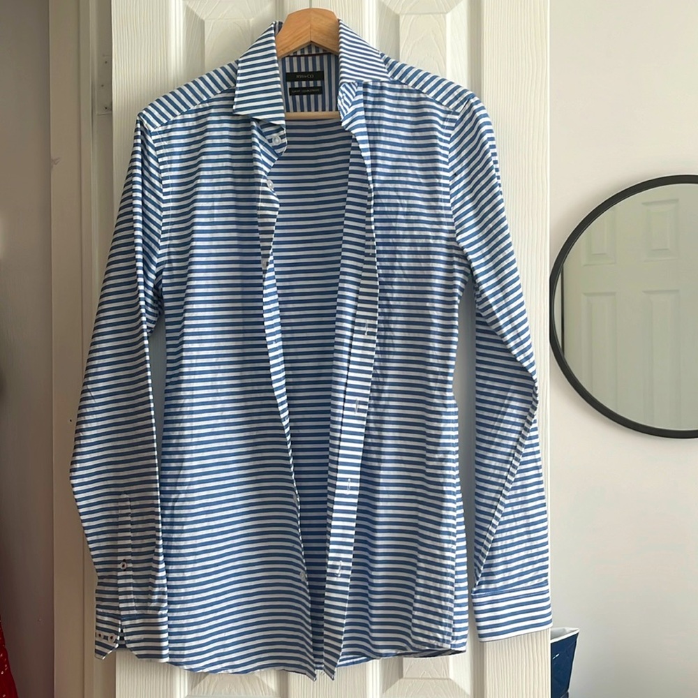 Rw&co slim fit button down full sleeve shirt